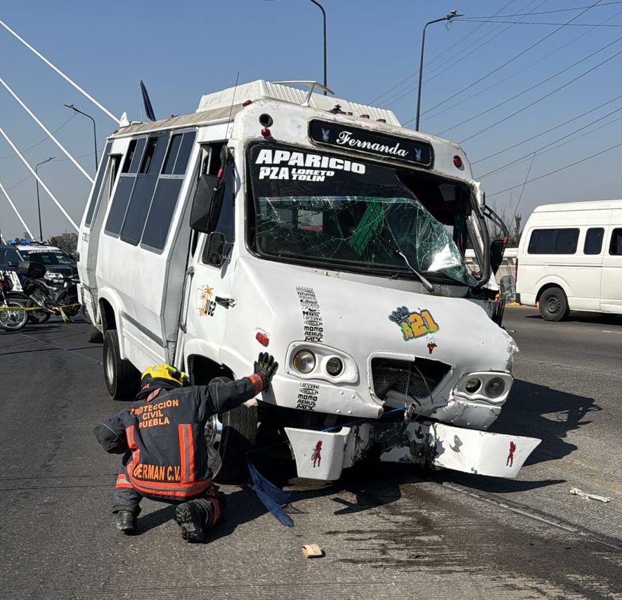 Transporte público involucrado en 10% de los accidentes viales en Puebla durante junio de 2025