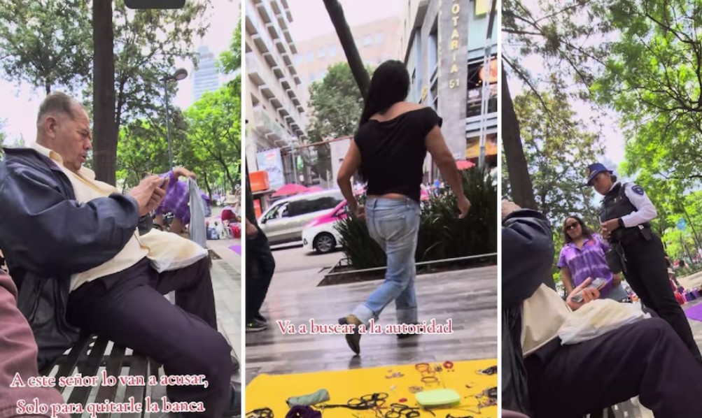 Video viral exhibe presunto abuso contra adulto mayor en la Alameda Central