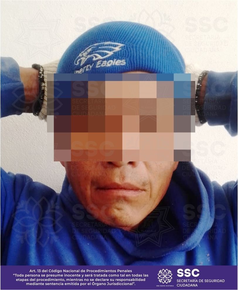 SSC Tlaxcala detiene a dos presuntos asaltantes tras robo en banco Santander