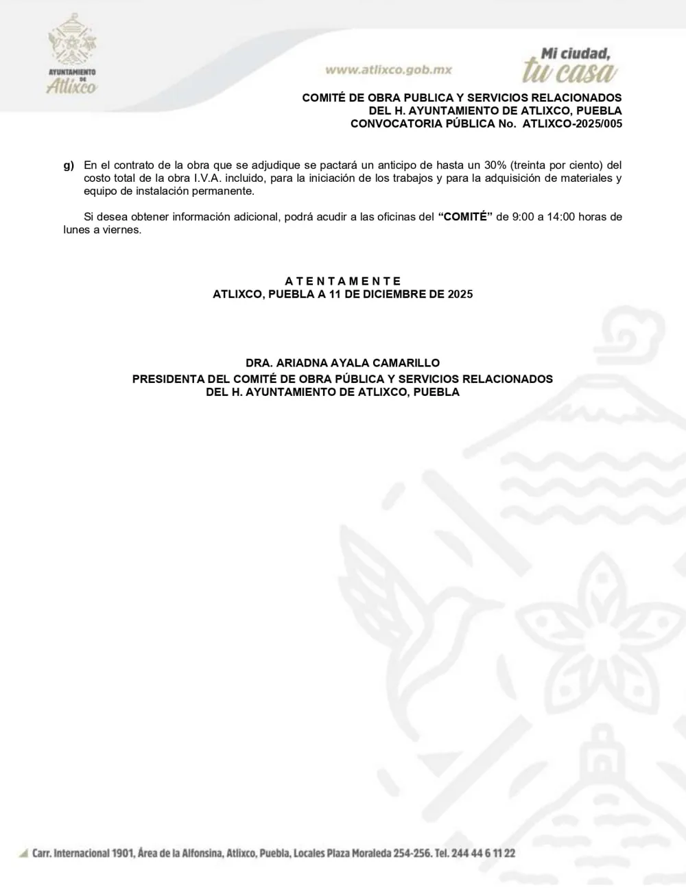 Página 3 convocatoria 11 diciembre 2025