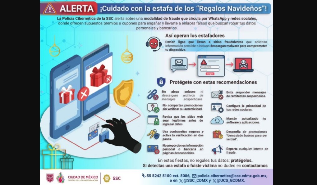 Así funciona la estafa de los falsos regalos navideños