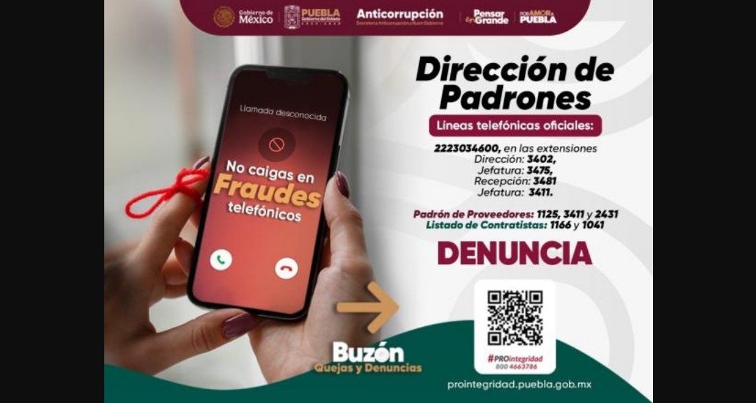 Trámites de proveedores en Puebla son personales y sin intermediarios