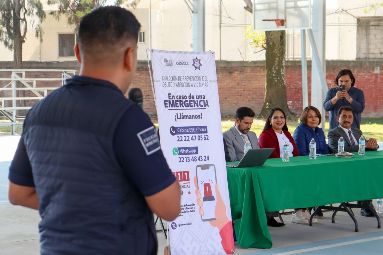 Tonantzin Fernández encabeza acciones para prevenir la violencia en escuelas de San Pedro Cholula