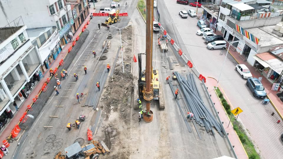 Distribuidor Vial de Chiautempan avanza y piden respetar cierres viales