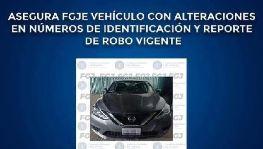 Aseguran auto con reporte de robo tras revisión voluntaria en la Fiscalía