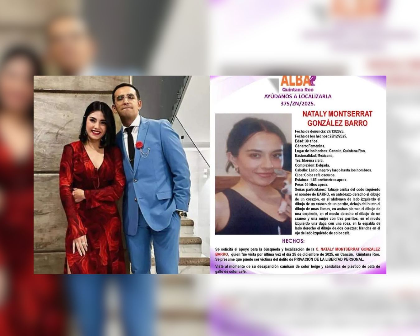 Tragedia en Cancún: hallan sin vida a familiar de Itzel Barro y El Capi