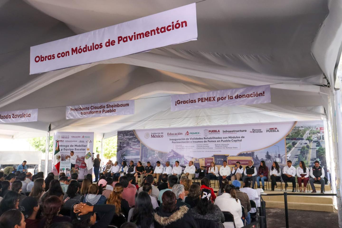 Tonantzin Fernández agradece a Alejandro Armenta rehabilitación de Recta a Cholula