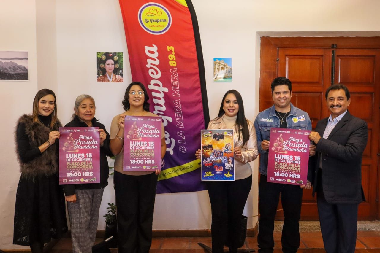 Tonantzin Fernández presentó la Mega Posada Navideña de San Pedro Cholula