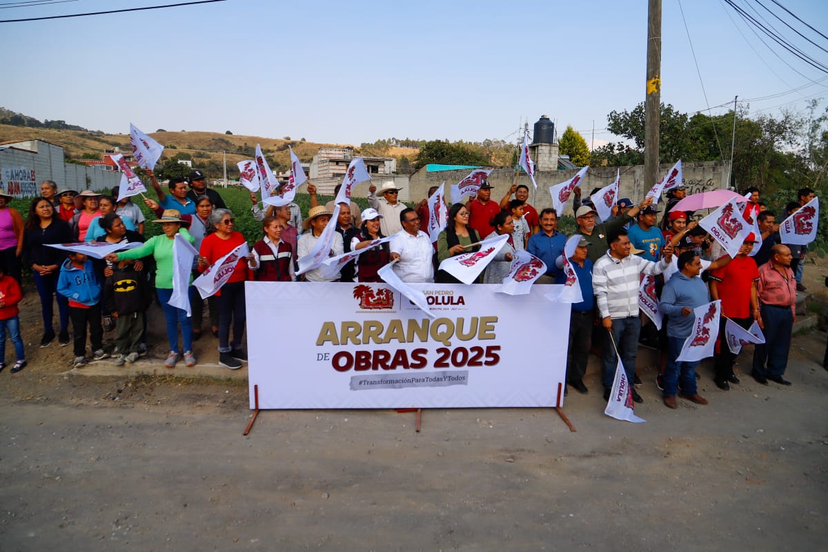 "Arrancamos megaobras por todo San Pedro Cholula": Tonantzin Fernández