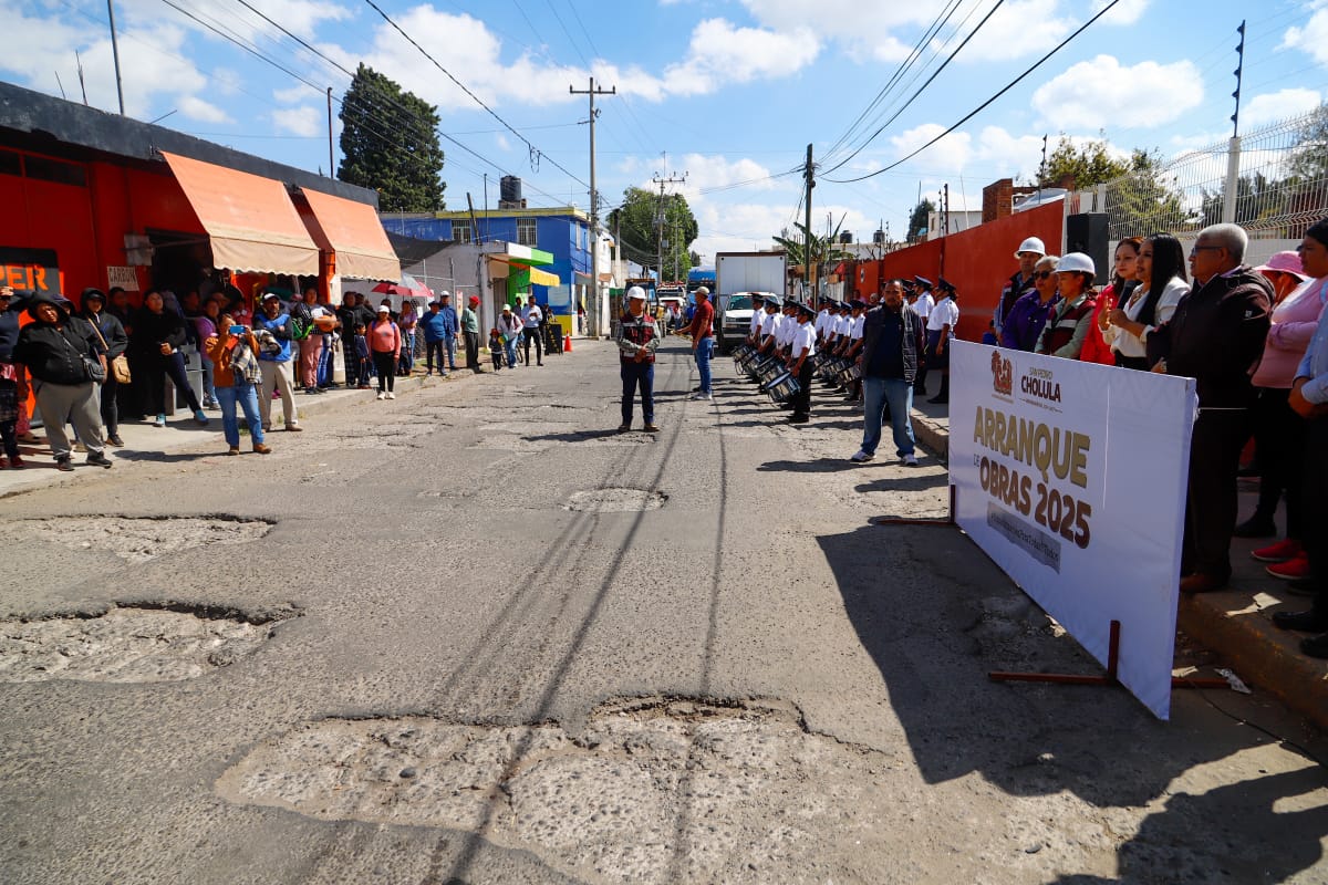 Gobierno de Cholula da banderazo de inicio a 2 megaobras más