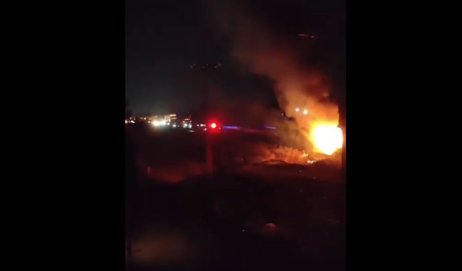 Incendio de tractocamión cierra la autopista Puebla-Orizaba en Amozoc