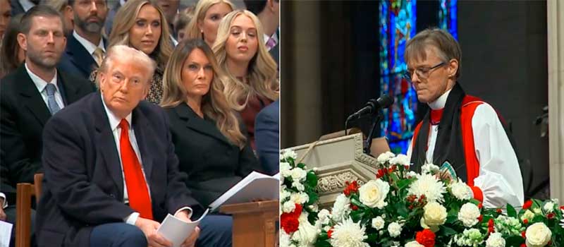 Obispa Mariann Budde pide clemencia a Trump por minorías en emotivo sermón inaugural