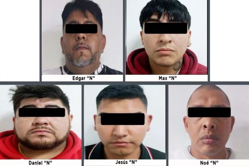 Capturan a cinco integrantes de grupo criminal en Nicolás Romero, Edomex