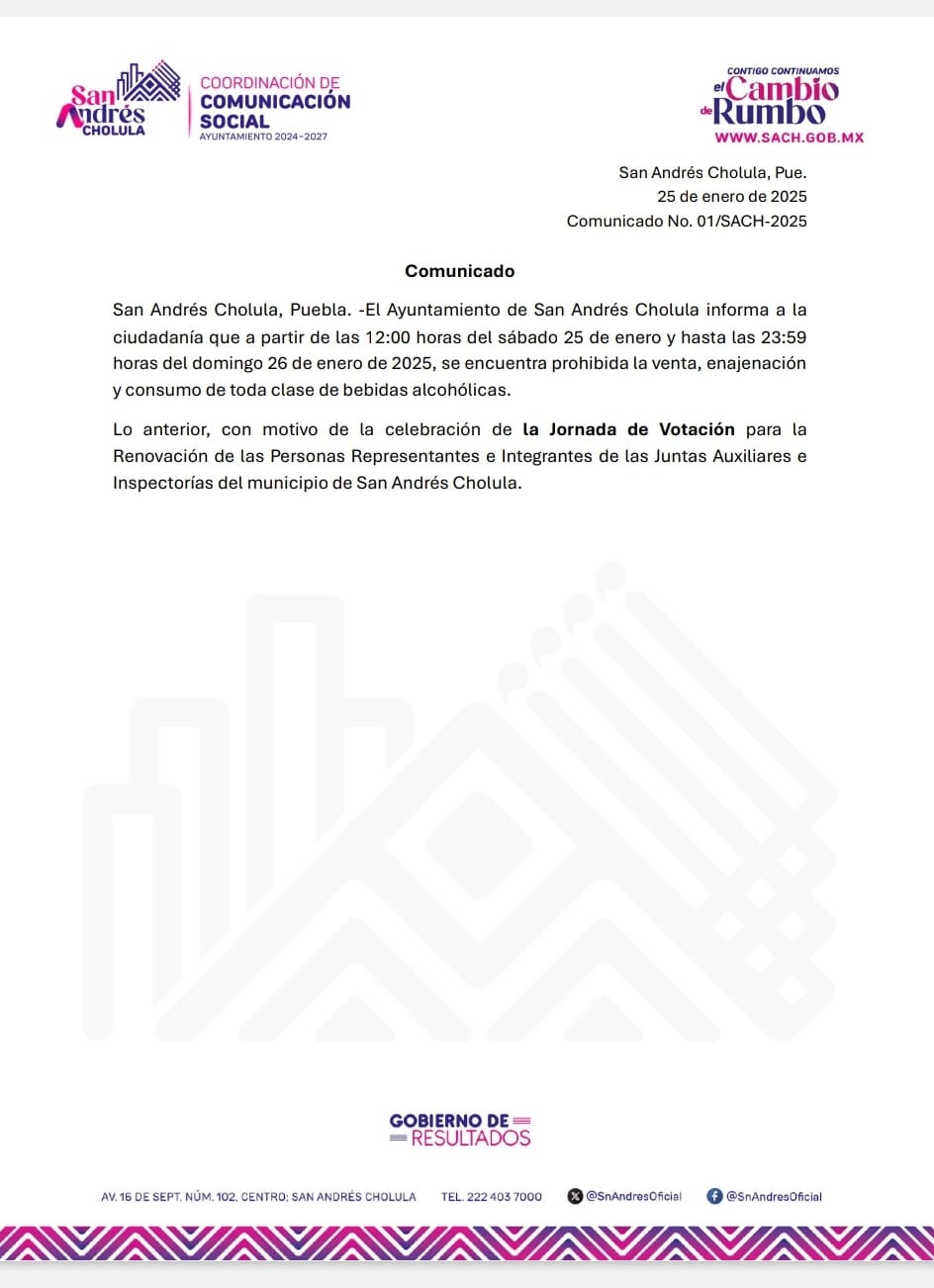 comunicado sach 1 