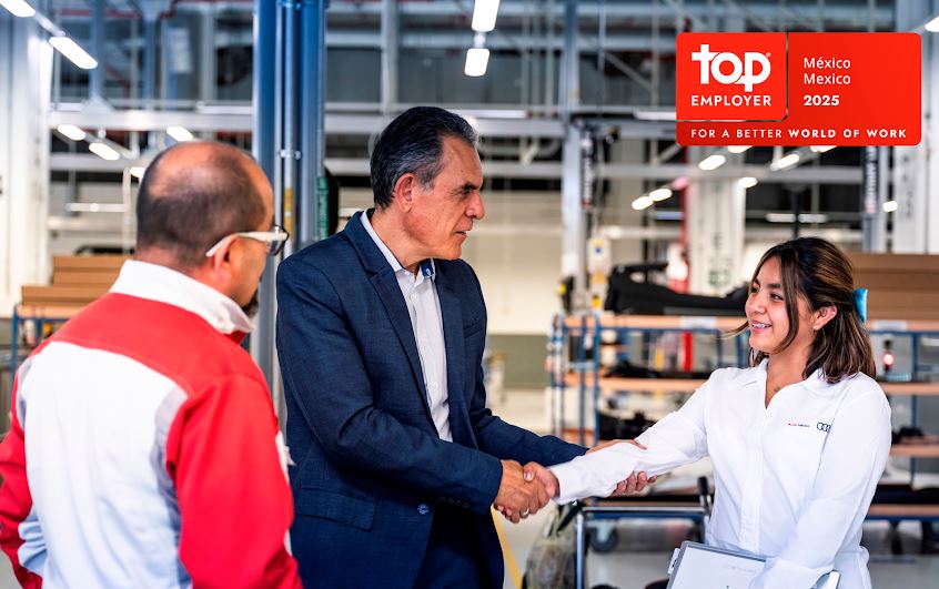 Audi México: Top Employer 2025, sexto reconocimiento consecutivo