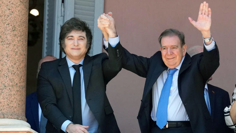 Milei respalda a Edmundo González en su lucha por la presidencia de Venezuela