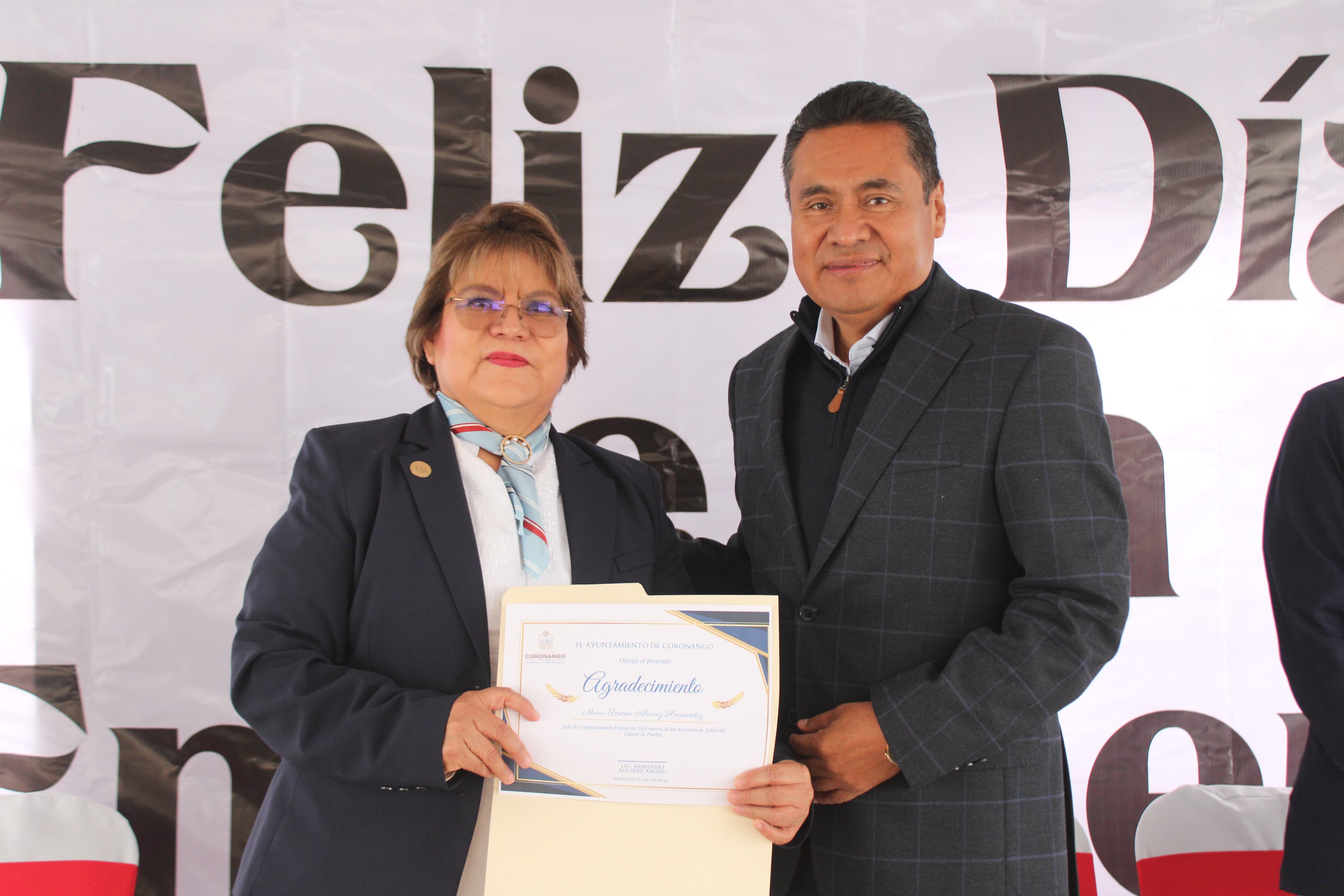 Reconoce Armando Aguirre a las enfermeras y enfermeros de Coronango