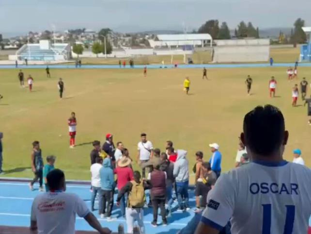  Violencia en la final de la Liga Tlaxcala: golpes y disparos interrumpen el partido