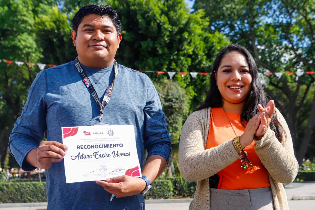 Turismo capacita a policías de San Pedro Cholula para mejorar la atención a visitantes