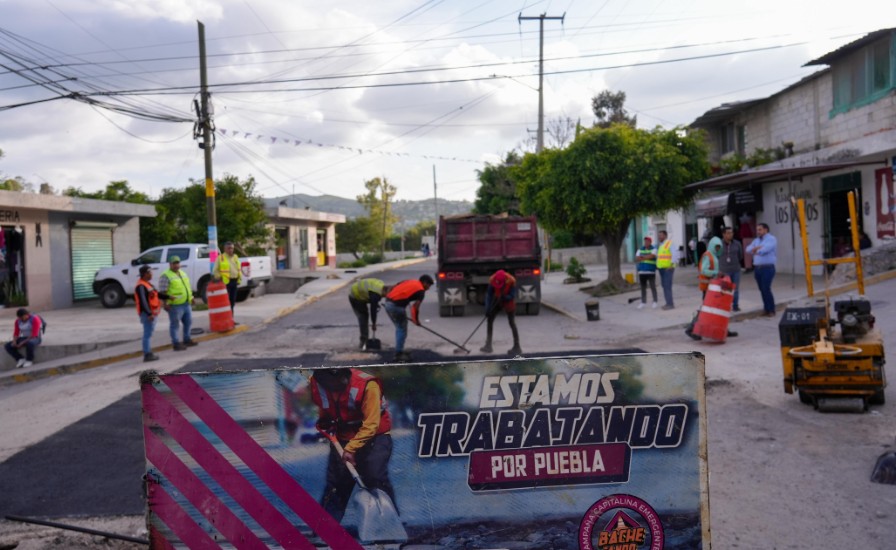 Más de 87 mil baches han sido tapados en Puebla capital