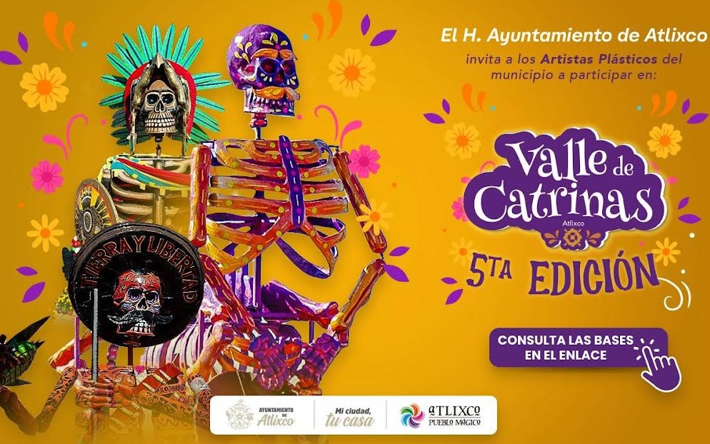 Atlixco enaltece sus tradiciones con el Valle de Catrinas 2025