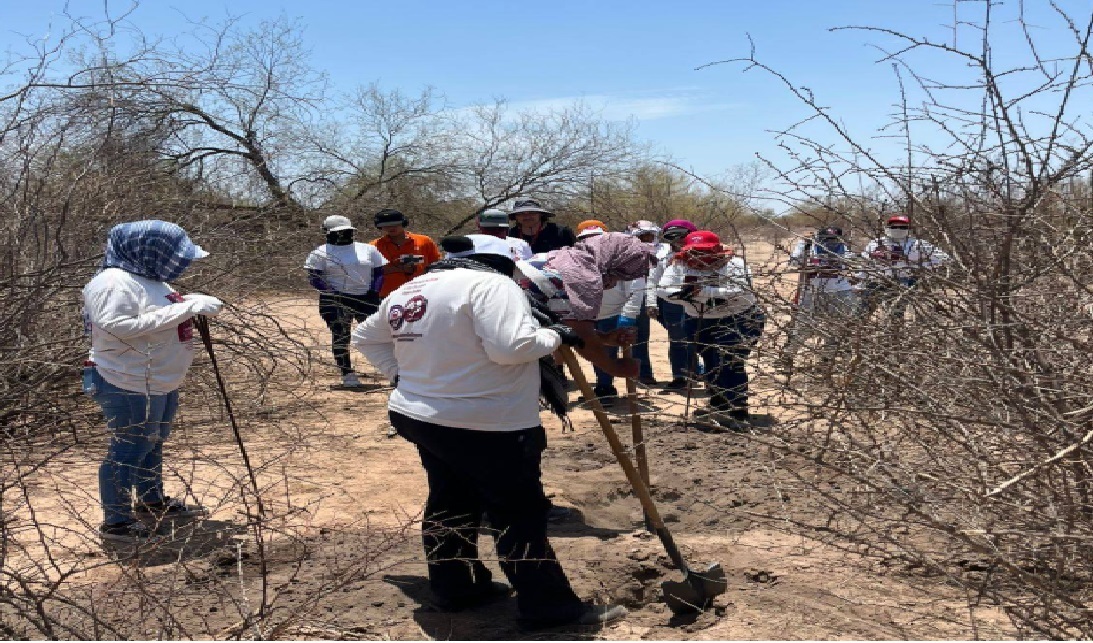 Hallan fosas con restos humanos y ropa en zona rural de Hermosillo
