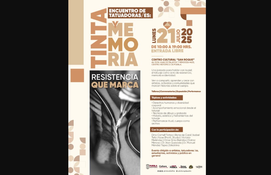 Encuentro artístico “Tinta y Memoria” en Puebla