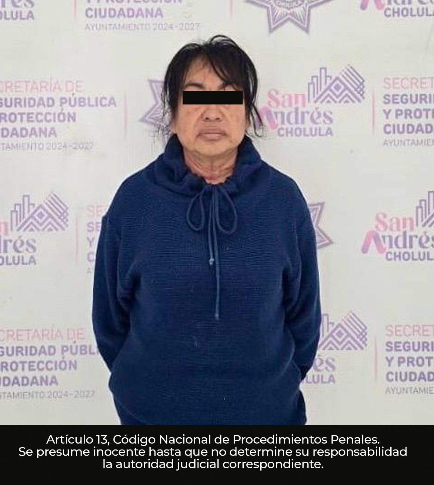 Detiene Policía de San Andrés Cholula a presunta responsable de homicidio en grado de parentesco