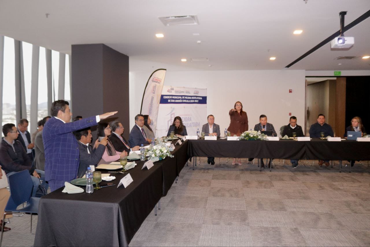 Organismos empresariales y públicos reconocen iniciativas de Mejora Regulatoria en San Andrés Cholula