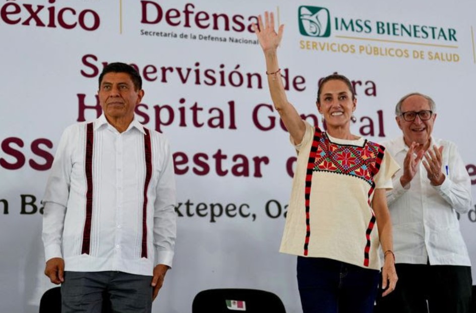 Supervisa Claudia Sheinbaum hospital en Tuxtepec, Oaxaca