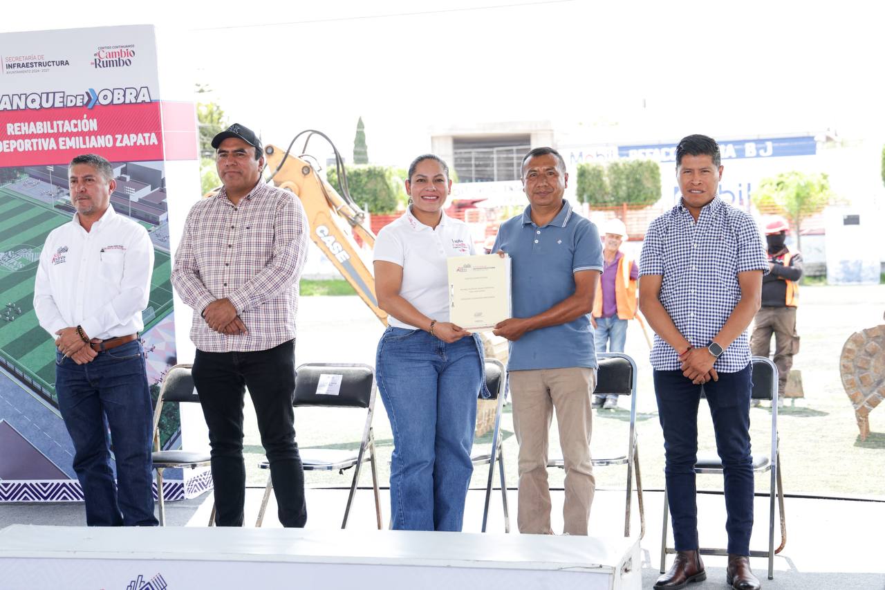 Con obras Lupita Cuautle transforma espacios para fomentar el deporte y la vida sana