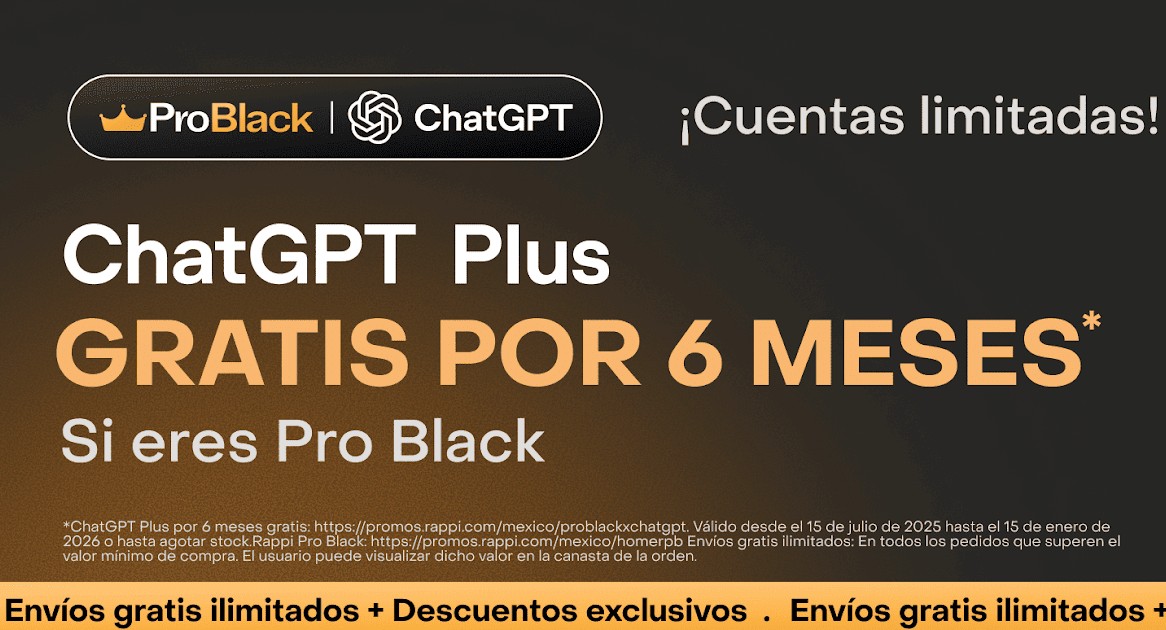 Rappi y OpenAI se alían para llevar ChatGPT Plus a sus usuarios premium