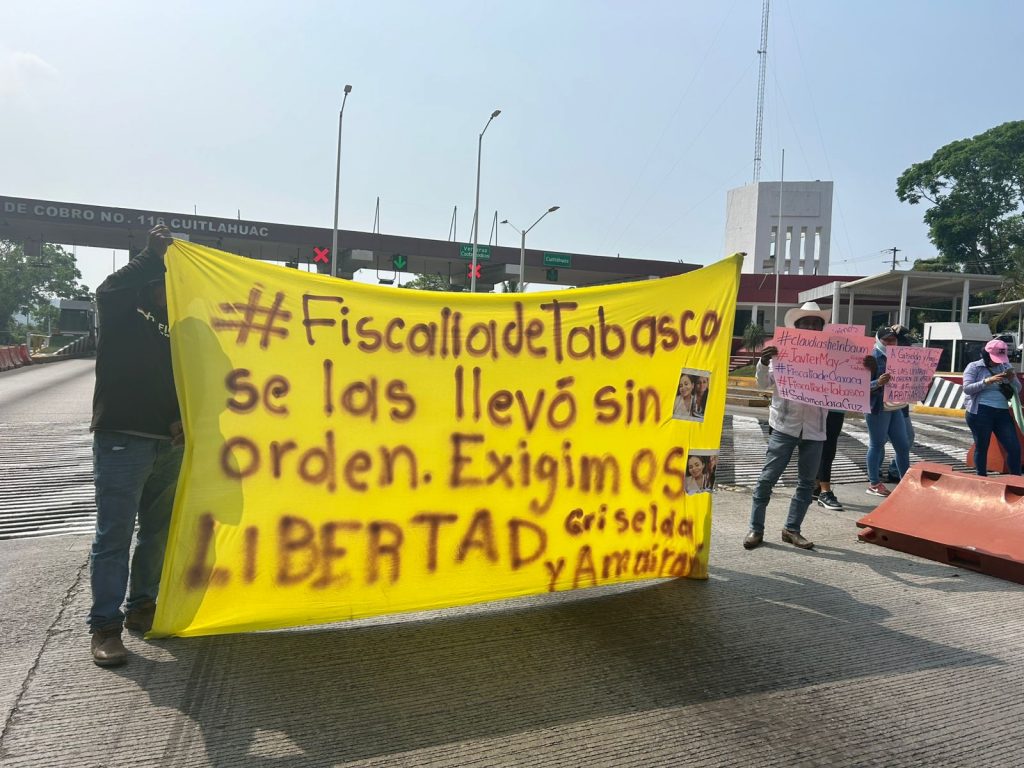 Exigen liberar a dos mujeres de Oaxaca detenidas sin pruebas en Tabasco