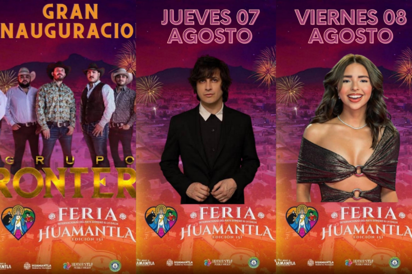 Siddhartha, Ángela Aguilar y Grupo Frontera en la Feria de Huamantla