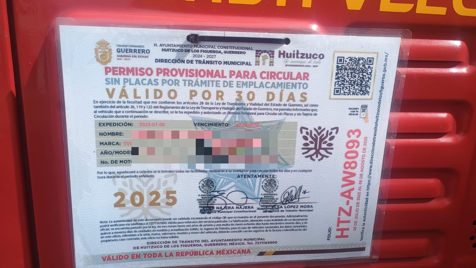 Dirección de Vialidad de Cuautlancingo asegura mototaxis que circulaban de manera irregular 