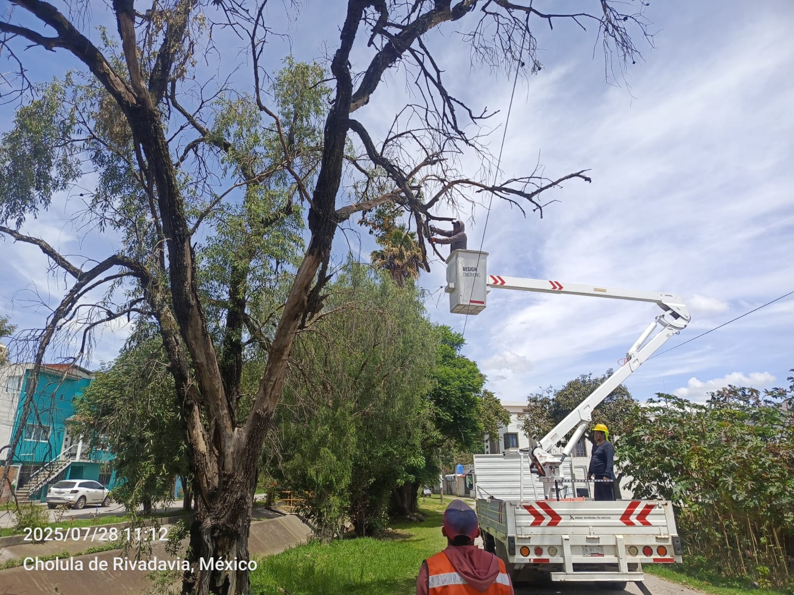 Gobierno de Cholula refuerza acciones de mantenimiento en espacios públicos y áreas verdes