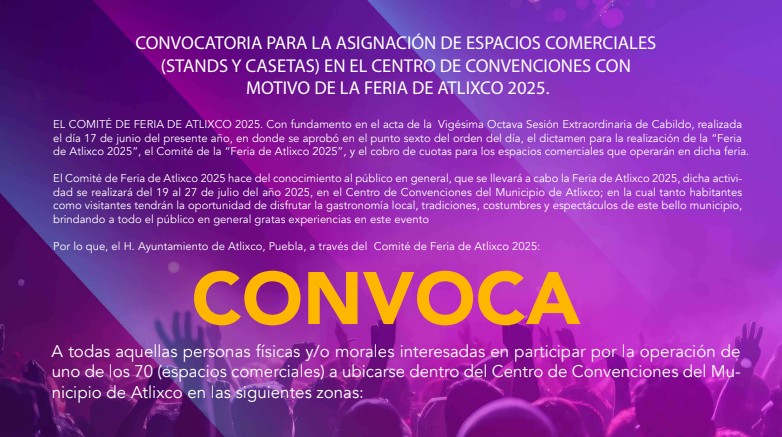 Feria Atlixco 2025: tradición, cultura y comercio local