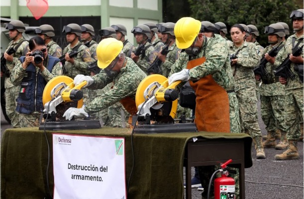 Destruye Ejército más de mil 200 armas de fuego en Puebla