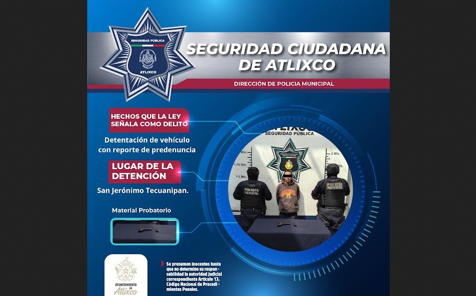 Recuperan combi robada gracias a cámaras del CEM y rápida acción policial