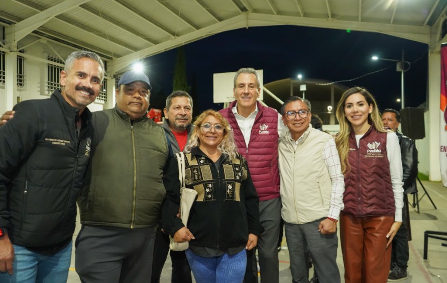 San Ramón Castillotla ya cuenta con alumbrado público LED al 100%