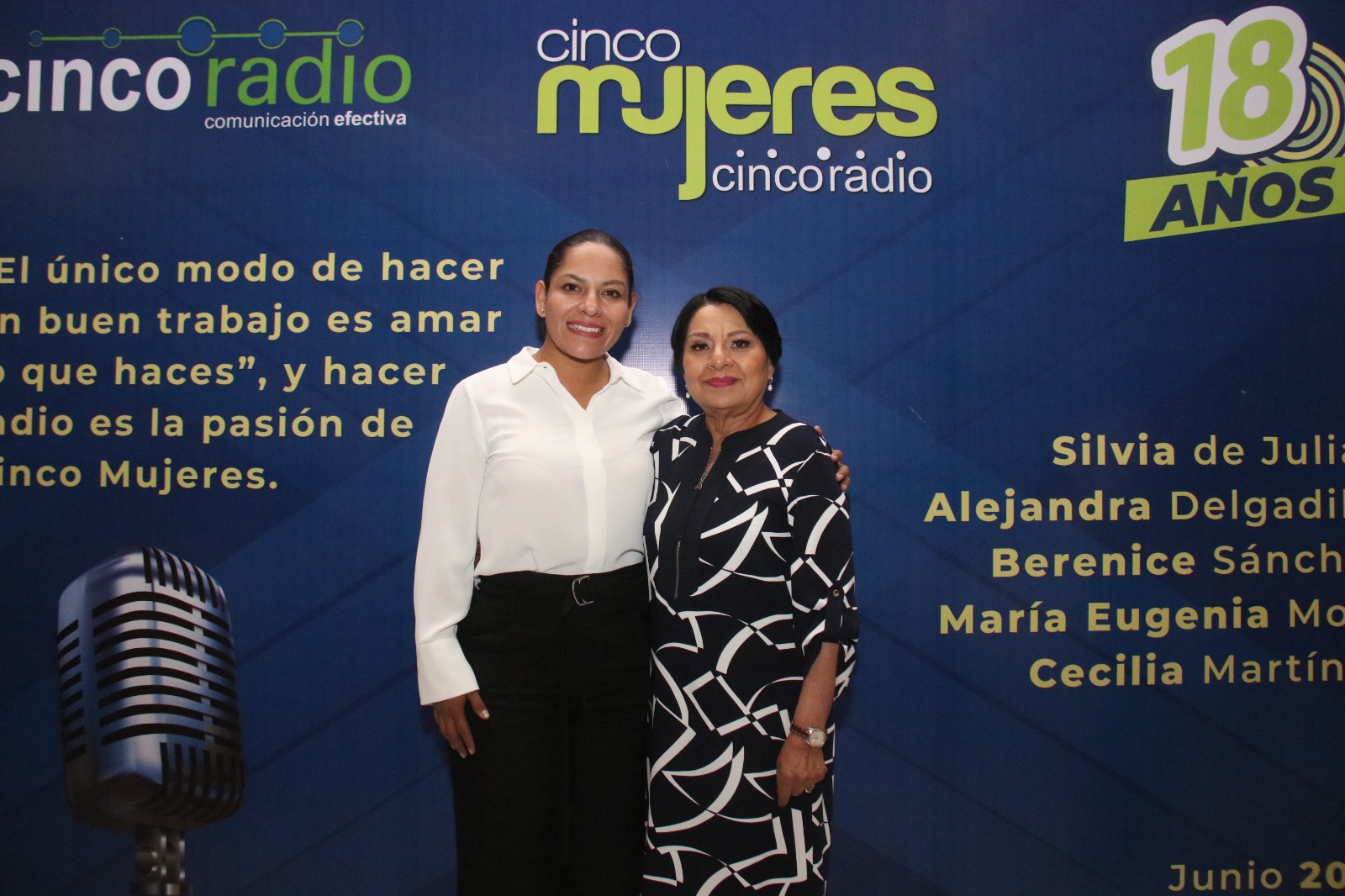 Guadalupe Cuautle celebra el XVIII aniversario del programa “Cinco Mujeres”