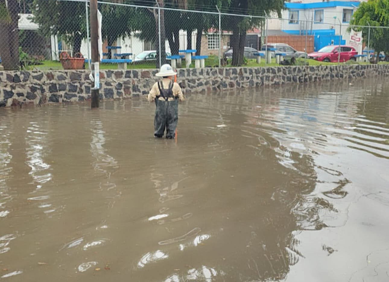desalojan agua encharcada cuautlancingo 5