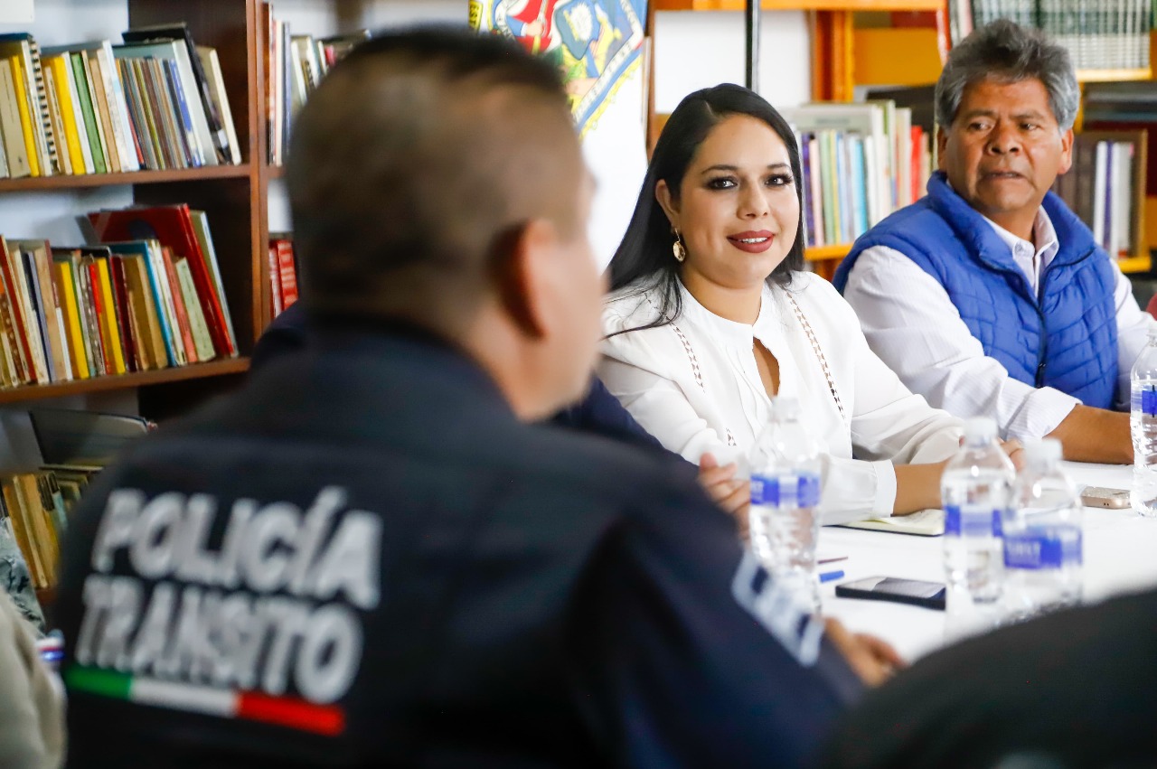 Tonantzin Fernández reafirma su compromiso con la seguridad en San Agustín Calvario