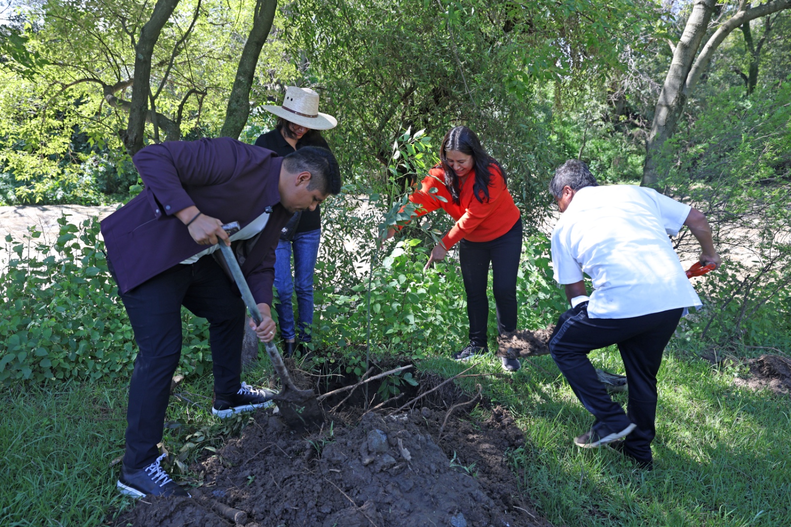 Encabeza Omar Muñoz jornada de reforestación en San Lorenzo Almecatla 