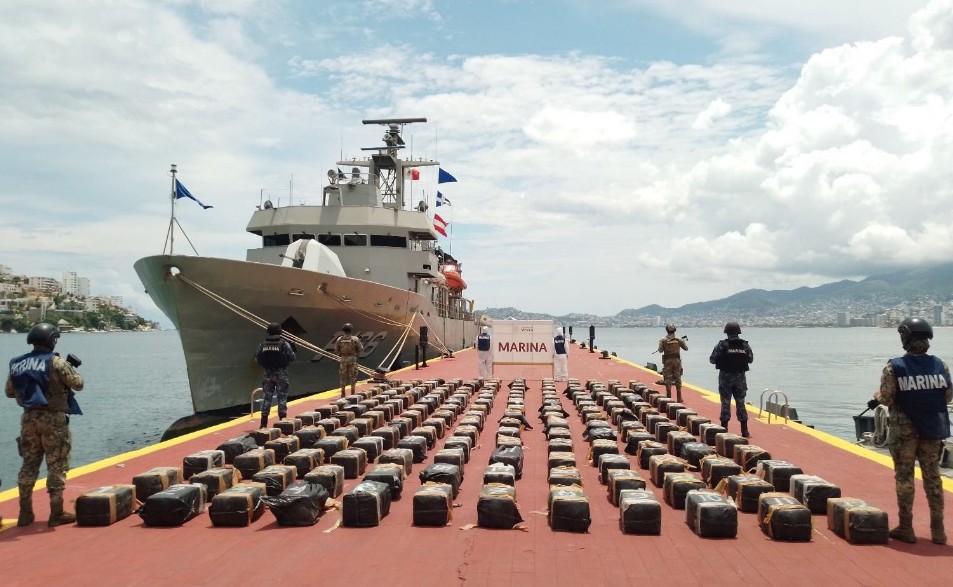 Decomiso histórico de droga en el Pacífico mexicano