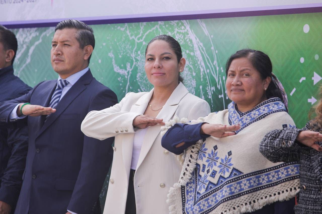 Encabeza Guadalupe Cuautle ceremonia cívica de junio y reafirma compromiso con San Andrés Cholula