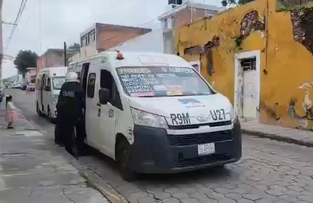 Asalto armado en transporte público de Atlixco