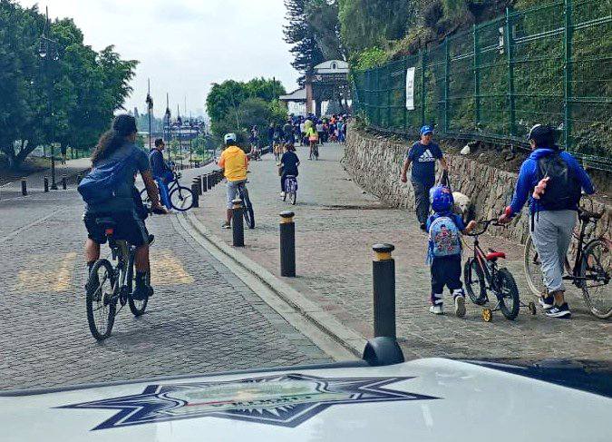 Promueven movilidad sustentable con rodada ciclista en San Pedro Cholula