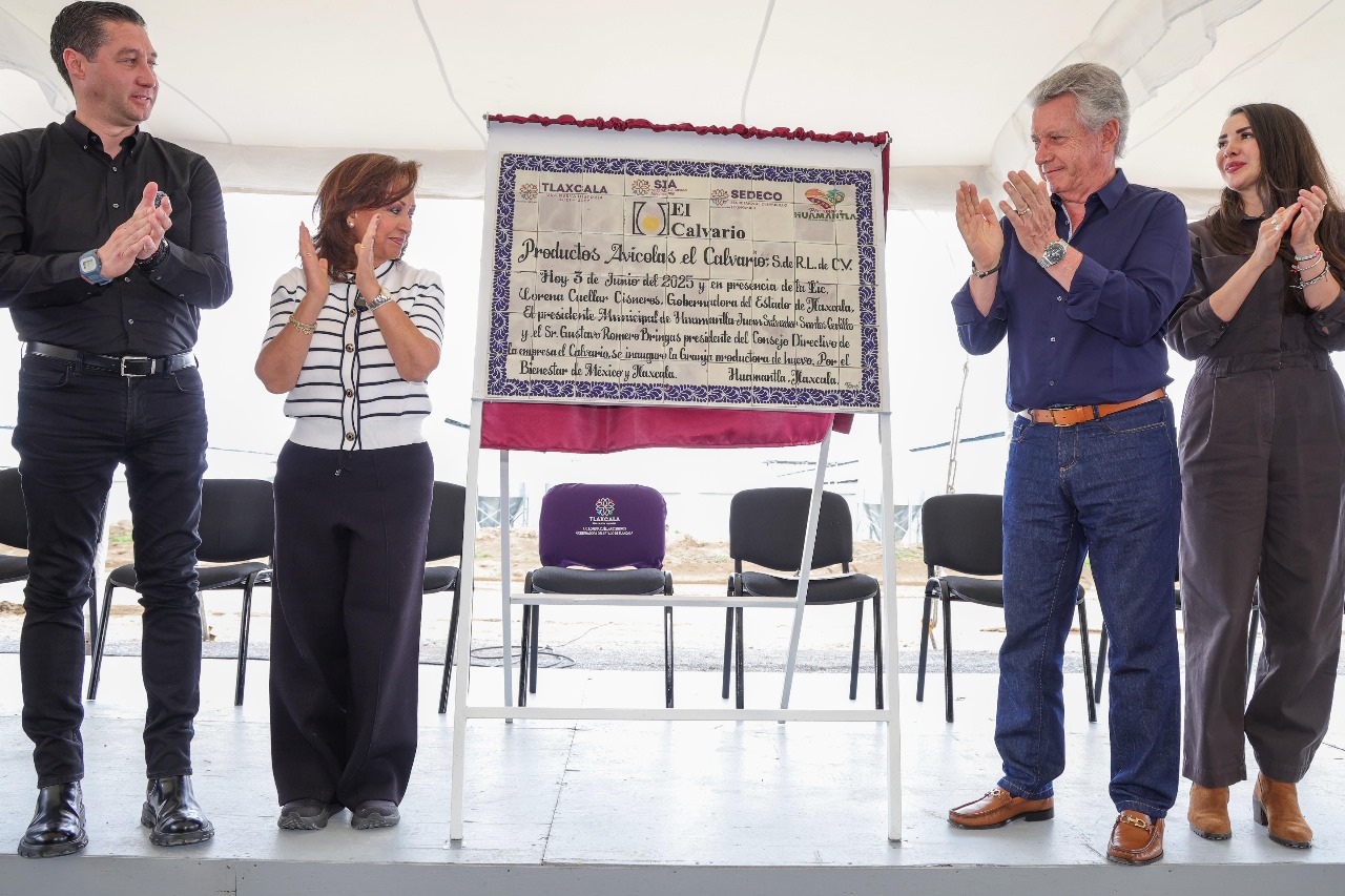 Avícola “El Calvario” impulsa empleos y producción en Huamantla