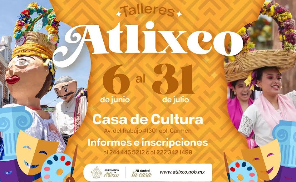 Atlixco impulsa el arte con talleres gratuitos para toda la comunidad